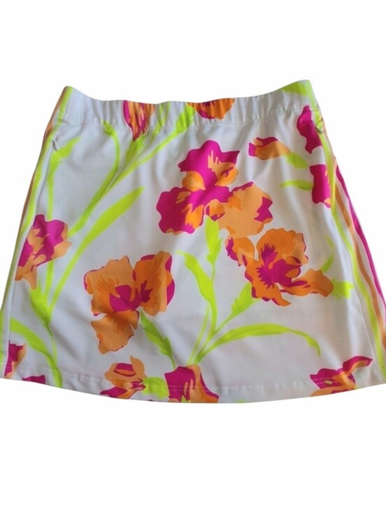 Gretchen Scott Designs Pants - Gretchen Scott Active Multicolor Floral Stretch Pull-on Skort Women's Med Resort